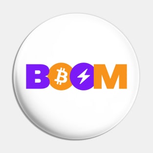 BTC Lightning BOOM Pin