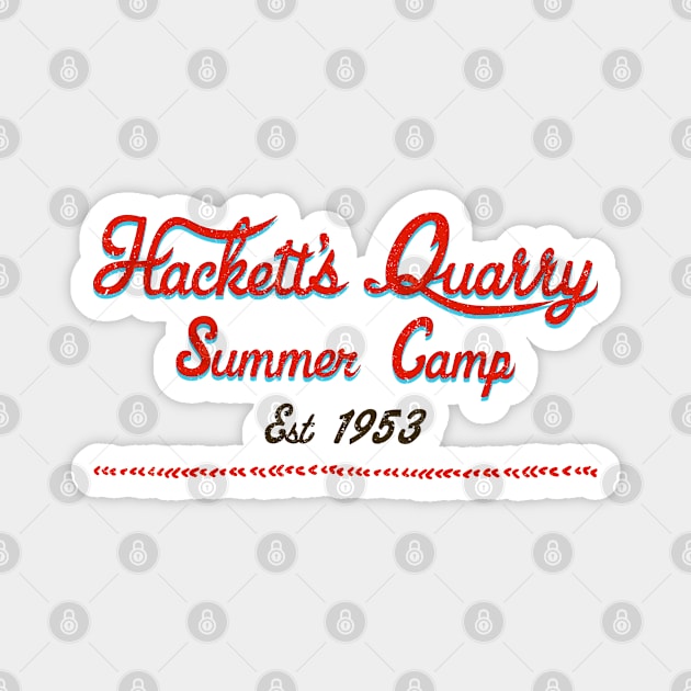 The Quarry. Hackett's Quarry Summer Camp Est 1953 Magnet by Scud"