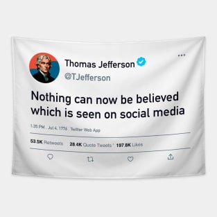 Thomas Jefferson's quote Tapestry