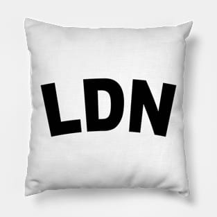 LON Bold Black Pillow