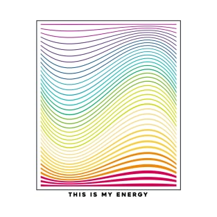 Rainbow Gay Energy Wave T-Shirt