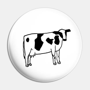 A minimalist cow Pin