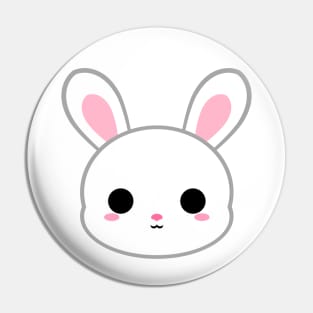 Cute White Bunny Pin