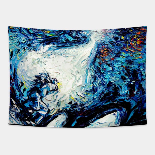 van Gogh Never Saw A Power Level Over 9000 Tapestry by sagittariusgallery