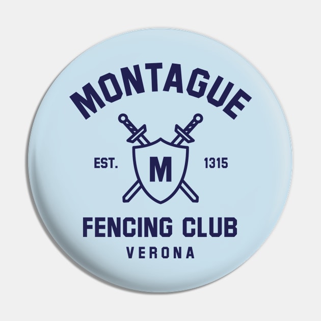 Montague Fencing Club - Romeo & Juliet Pin by codeclothes