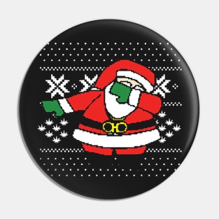 Dabbing Santa Ugly Christmas Pin