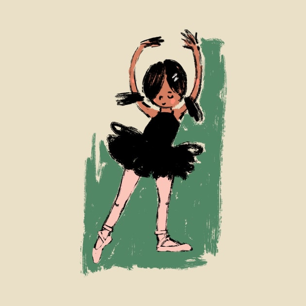 Young Ballerina by Shelley Johannes Art