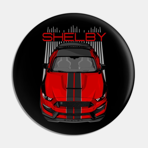 Shelby GT350 - Red & Black Pin by V8social