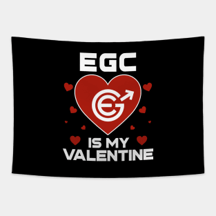 Evergrow Is My Valentine EGC Coin To The Moon Crypto Token Cryptocurrency Blockchain Wallet Birthday Gift For Men Women Kids Tapestry