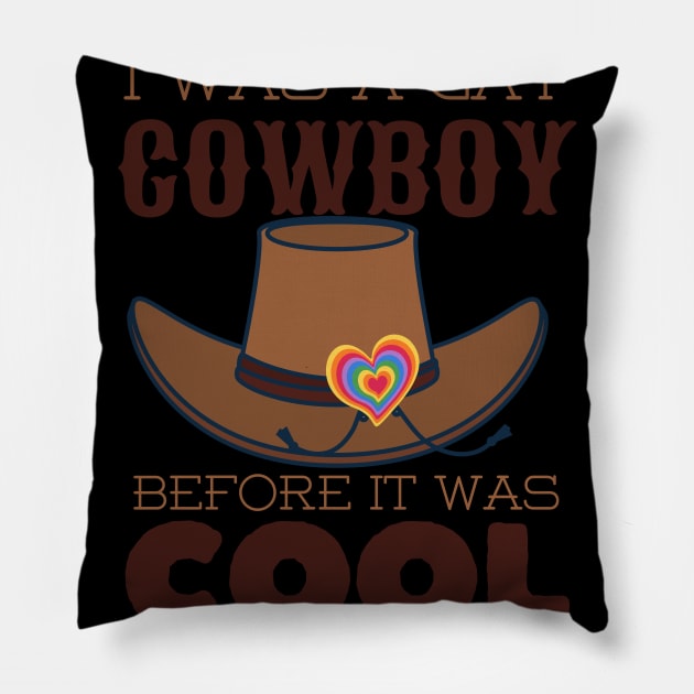 Gay Cowboy, Lgbtq Pillow by maxdax