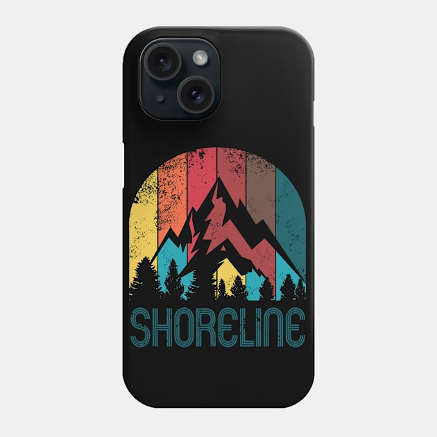 Retro City of Shoreline T Shirt for Men Women and Kids Phone Case by HopeandHobby