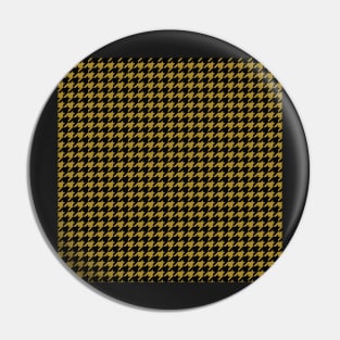 "Arya" Houndstooth in Black & Gold by Suzy Hager Pin