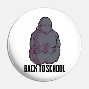 Gorilla - Back To School Pin