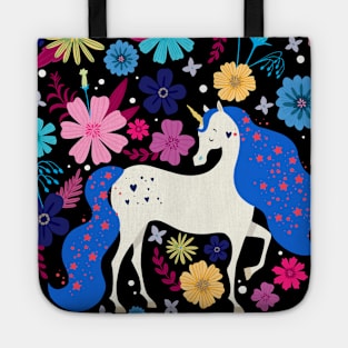 Retro Nature Unicorn Love Tote