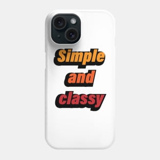 Simple & classy colorful design Phone Case