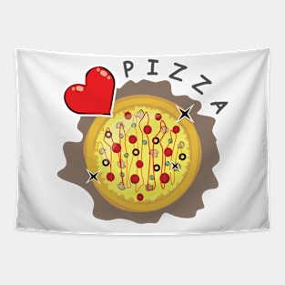 I Love Pizza Tapestry