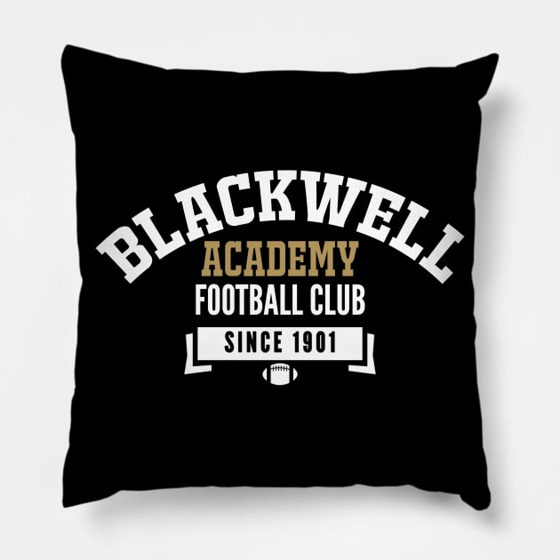 Blackwell Academy Football Club Vintage Design Pillow by AniReview