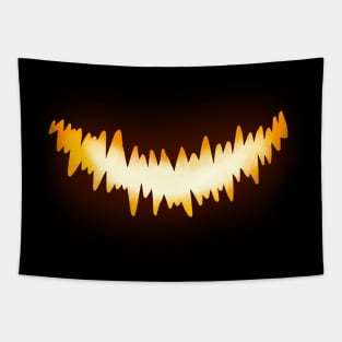 Halloween Pumpkin Smile Tapestry