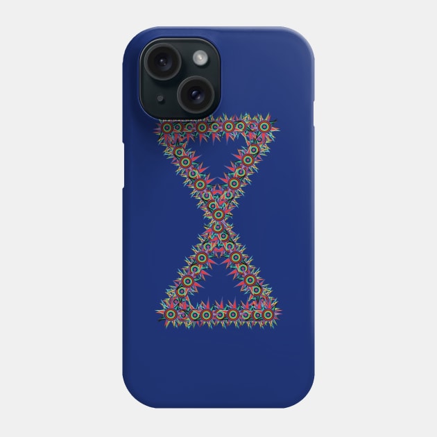 Peacock Hourglass | Sand Glass Phone Case by murshid