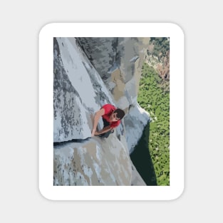 Alex Honnold Free Solo El Cap Painting Magnet