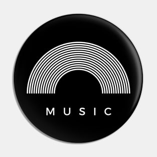 Music Retro Vinyl Record Pin