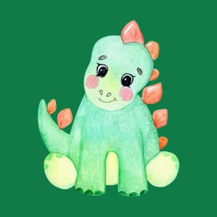 Cute green baby dinosaur T-Shirt