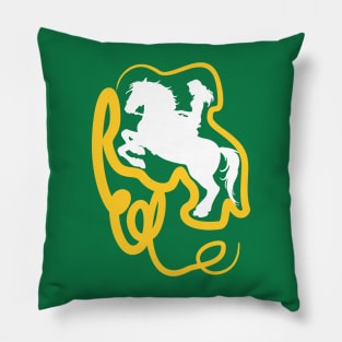 Horse with girl Pillow