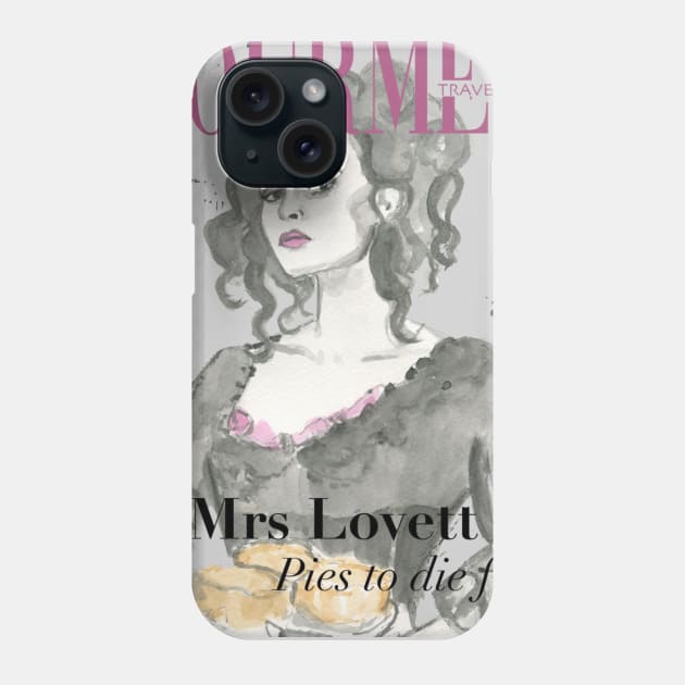 Mrs Lovett’s Pies Phone Case by lizzielamb