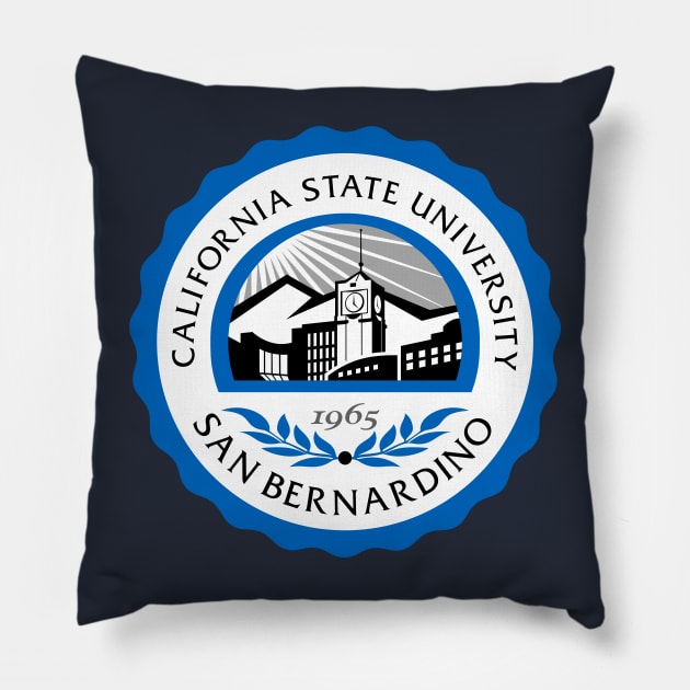 California State San Bernardino Pillow by FrigoArm