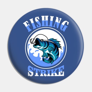 FISHING STRIKE BLUE Pin