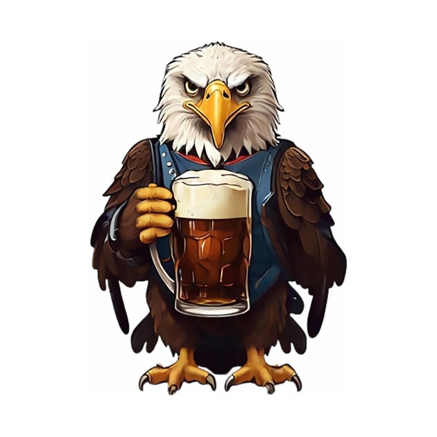 EAGLE AND BEER by likbatonboot