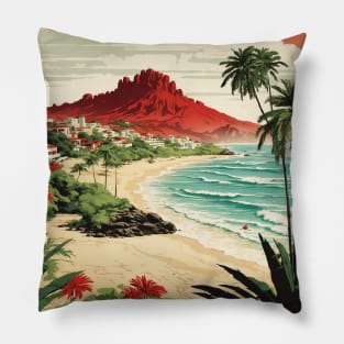 Punta de Mita Mexico Vintage Poster Tourism Pillow