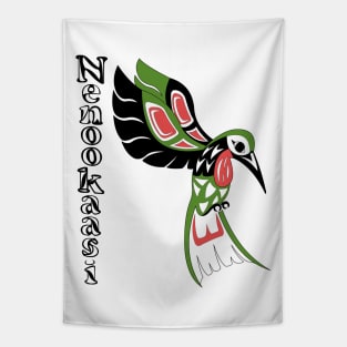 Indigenous Hummingbird (Nenookaasi) Tapestry