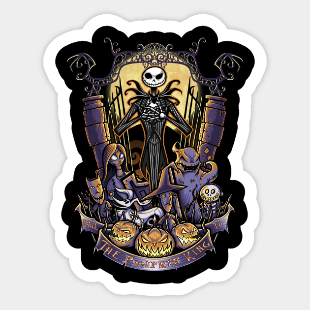 King of the Pumpkin Patch - Nightmare Before Christmas - Sticker