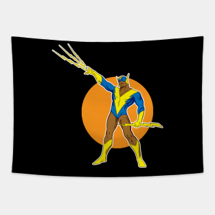 Super Friends Black Vulcan Tapestry