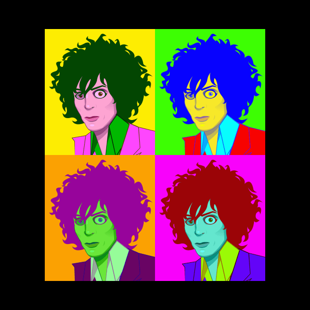 Syd Barrett - Warhol 4 in 1 by VotzboArt