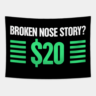 Funny Broken Nose Get Well Soon Gift Tapestry