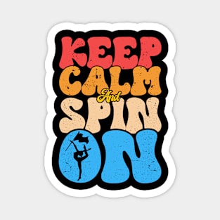 Winter Color Guard Keep Calm And Spin On Magnet