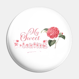 Sweet Floral Valentine Pin