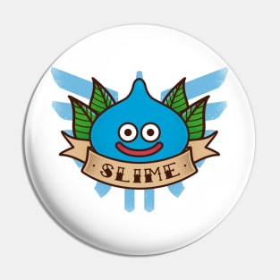 Slime Quest Traditional Tattoo Pin