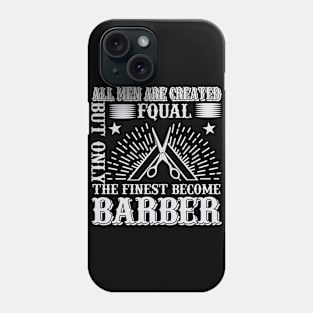 Barber Design All Men Are 62 Phone Case