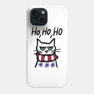 Angry Cat in Christmas Phone Case