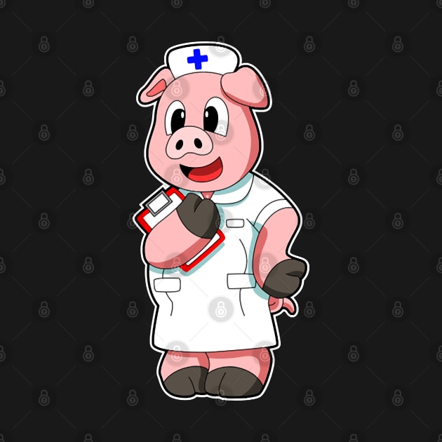 Pig as Nurse with Smock by Sonoma92