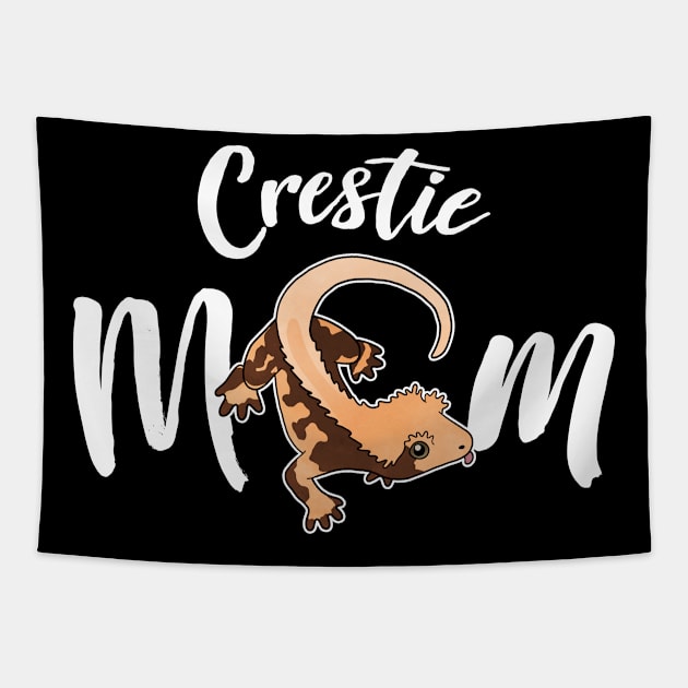 Crested Gecko Crestie Mom Tapestry by Psitta