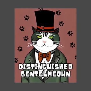 Cat Aristocrat Disctinguished gentelmeown T-Shirt