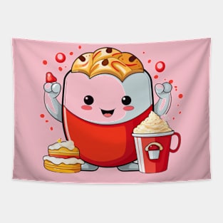 Donut kawaii  junk food T-Shirt cute  funny Tapestry