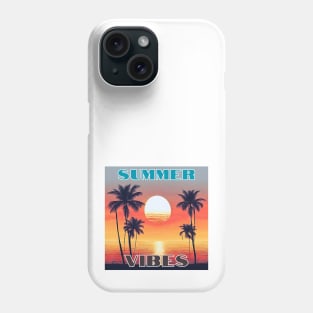 Summer Palms Vintage Sunset Phone Case