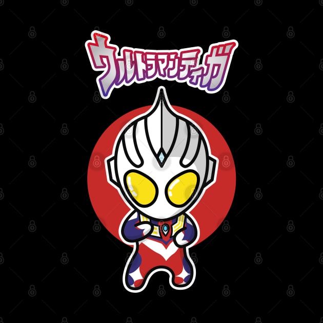 Ultraman Tiga Multi-Type Chibi Style Kawaii by The Toku Verse