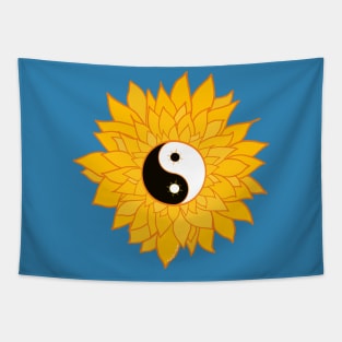 Peace Love & Sunflowers: YinYang Tapestry