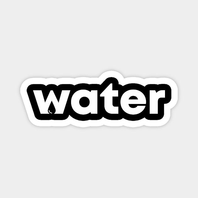 Water Wordmark Magnet by vectorclothes